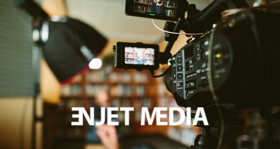 Professional video camera and studio lighting capturing an on-camera interview, reflecting how expert production helps brands share their stories visually.